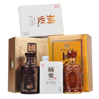 国台龙金沙摘要龙耀组合装53度酱香型白酒(礼盒装)3*500ml单瓶