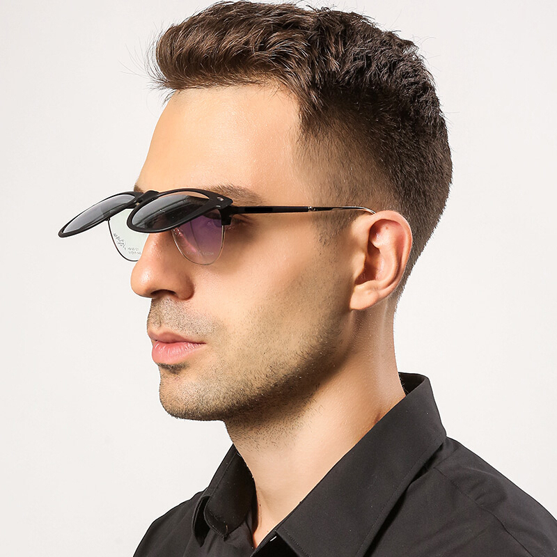 绿瓦夹片太阳镜近视镜墨镜夹片偏光男女开车眼镜ak47