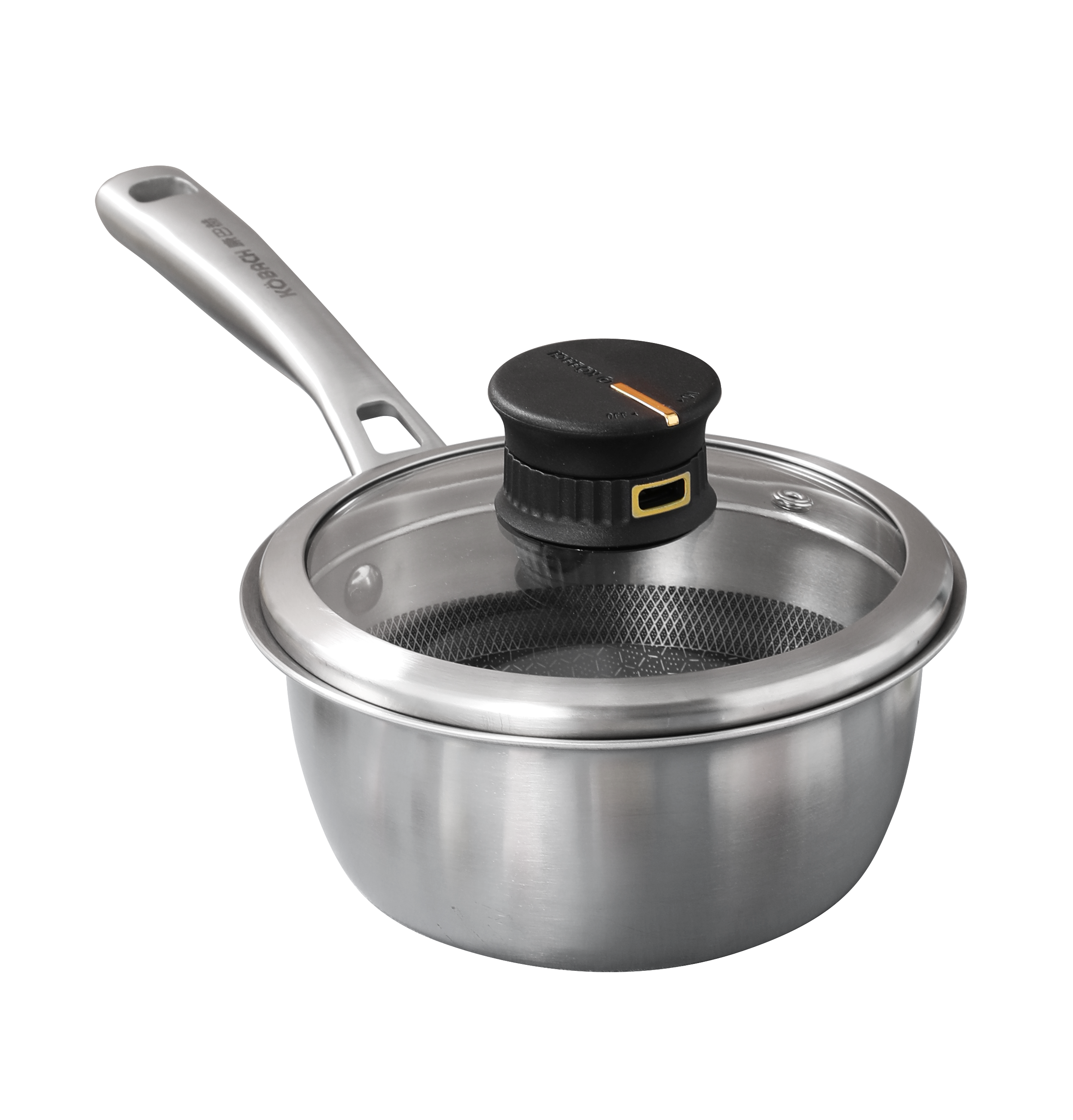 康巴赫(KBH)第五代奶锅5代宝宝辅食锅抗菌不锈钢Pro蜂窝煮粥煮奶锅泡面锅电磁炉燃气灶通用 五代抗菌不锈钢奶锅18cm高清大图