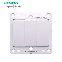 西门子(SIEMENS)开关插座 远景雅白系列三开单控5TA02311CC1