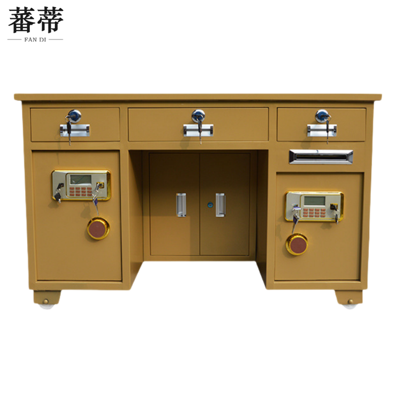 蕃蒂电子保险桌 1.3米双柜张高清大图