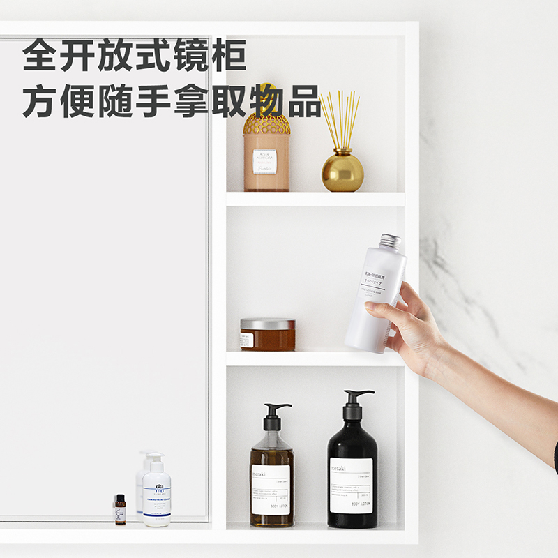 箭牌(ARROW)卫浴家具 浴室柜简约欧式实木浴室柜 卫生间洗漱台卫浴洗手盆 洗脸盆柜组合 一体陶瓷盆浴室柜套餐