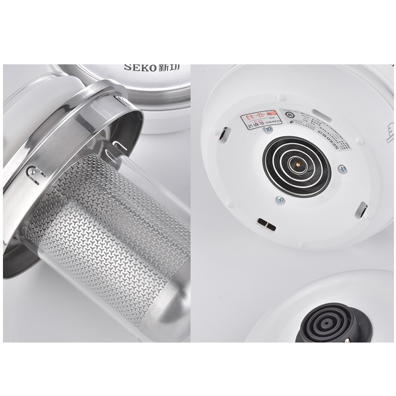 Seko/新功N25办公室养生壶家用多功能加厚全玻璃一体烧水壶电水壶