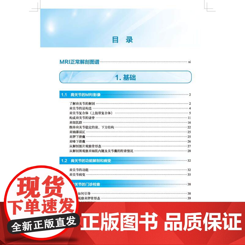 肩关节磁共振诊断 第2版 日系经典持续20年 肩关节MRI书 北京科学技术出版社高清大图