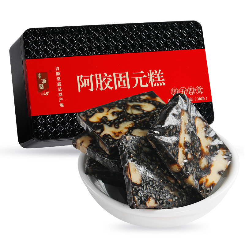 [买一发五 共1500克]青源堂 阿胶固元膏糕300克/盒 即食女士型非纯手工阿胶固元膏块片阿娇