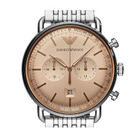 阿玛尼(EMPORIOARMANI)飞行员系列AR11168 石英表男 多功能摩登时尚 男士手表欧美品牌AR11144