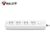 公牛(BULL)GN-410 新国标4插位 总控 插板插座插排 1.8米线