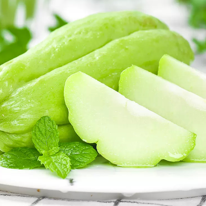 [西沛生鲜]云南新鲜佛手瓜 净重3斤装 单果200-400g 应季洋瓜捧瓜丰收窝瓜高清大图