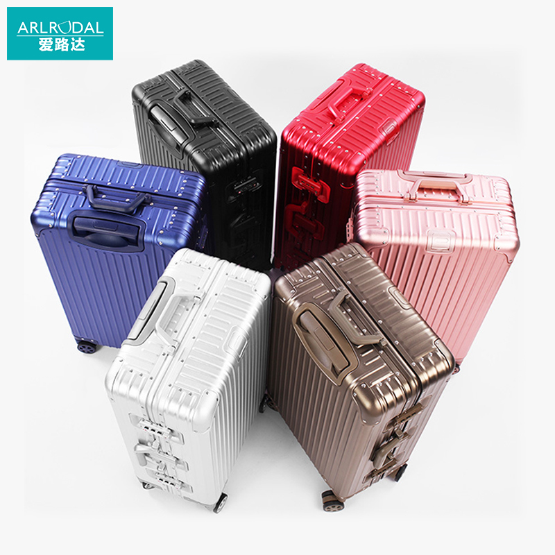 爱路达 全铝镁合金拉杆箱20寸行李箱 铝板箱体AD27/个高清大图