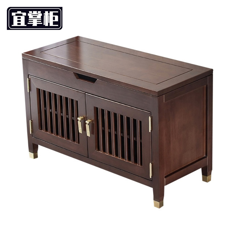 宜掌柜 鞋凳木 质高清大图