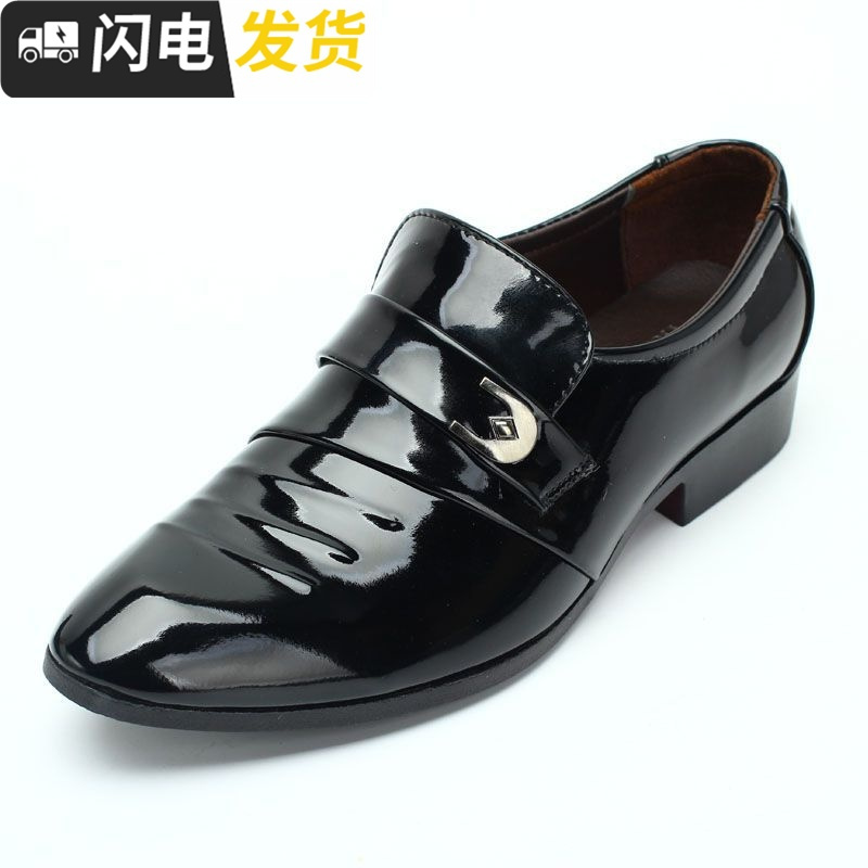 。冬季商务男鞋加绒保暖棉鞋潮鞋男士增高鞋男10cm好穿的皮鞋商务启如休闲鞋休闲鞋