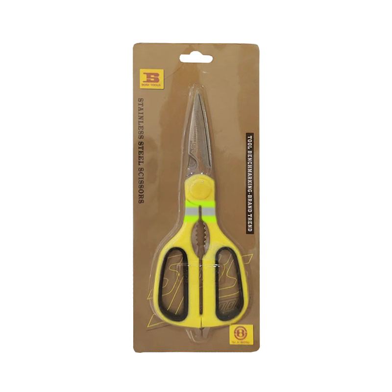 波斯(BOSI) 荧光系列不锈钢多用剪刀 215mm 把高清大图