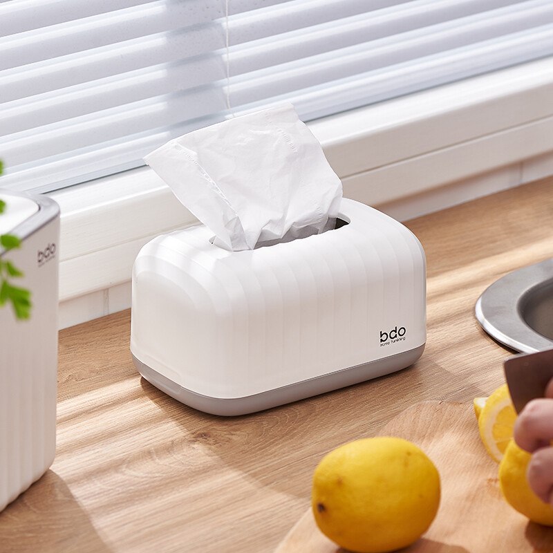 bdo海浪纹纸巾盒BDO-6200星际白高清大图