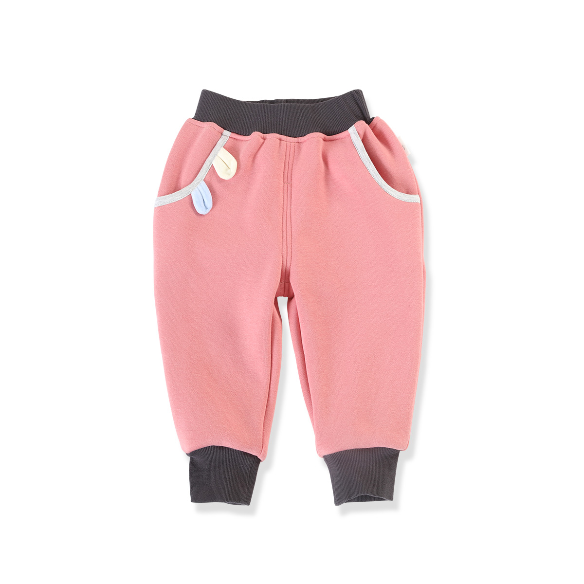 欧孕女童加绒打底裤加厚儿童保暖裤宝宝外穿秋款长裤子 视频