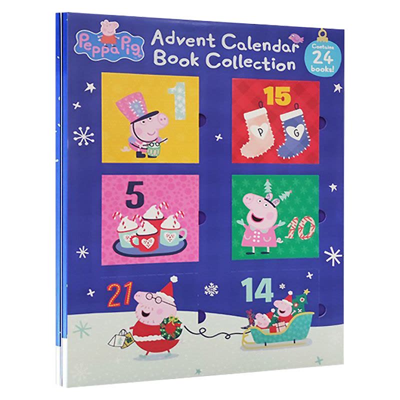 [正版]小猪佩奇圣诞新年倒数日历绘本 英文原版 Peppa Pig 2022 Advent Calendar Book图片