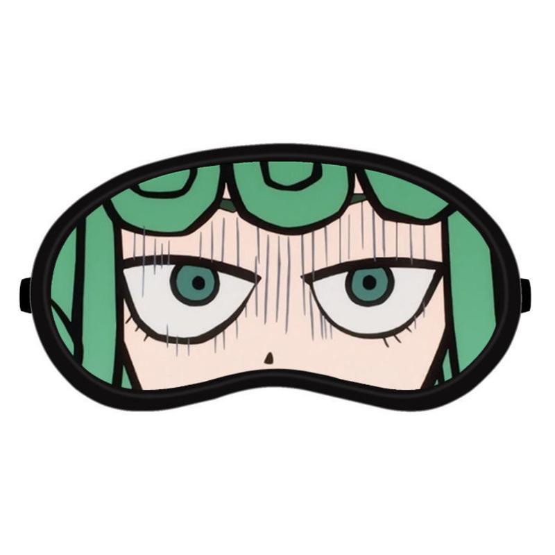一拳超人漫画onepunchman埼玉卡通周边遮光冷热两用睡眠眼罩冰敷黑色