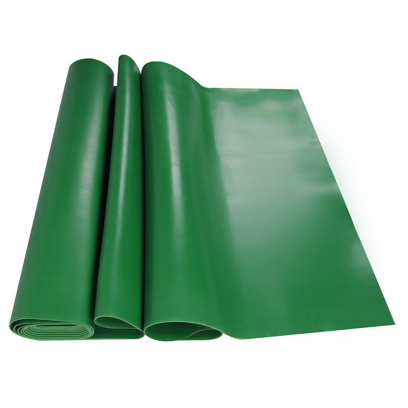 典虎 绝缘橡胶板 绿色平面10mm 米高清大图