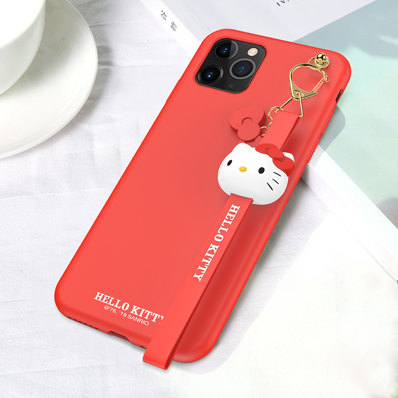 HelloKitty 苹果11PROMAX手机壳iPhone11液态硅胶保护套可爱卡通