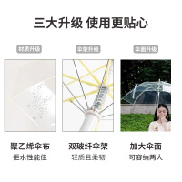 名创优品(miniso) 升级版POE系列彩色玻纤双人长柄伞