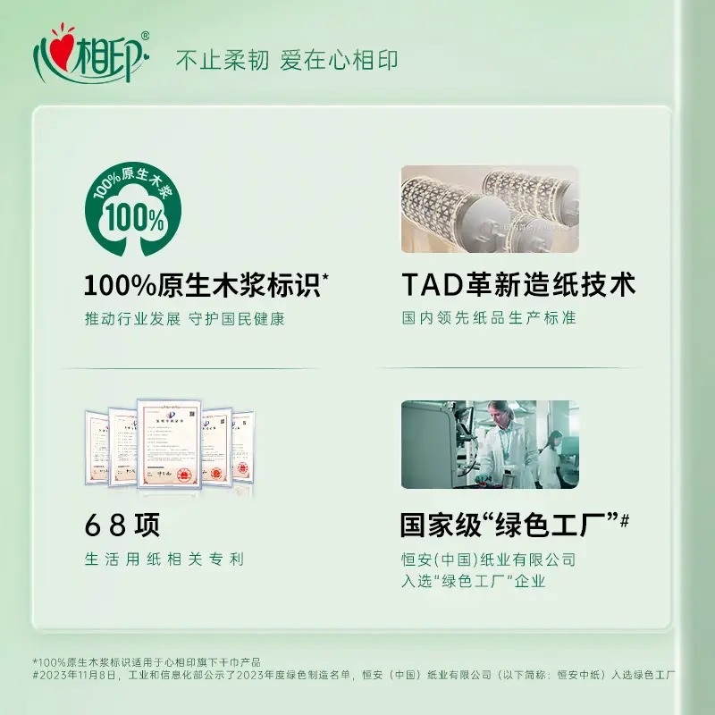 心相印婴儿90抽20包装三层立体压花塑装面巾纸(M码)DT2090(箱装)高清大图