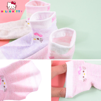 HelloKitty女童袜子春夏薄款网眼袜棉袜女童小女孩学生袜子宝宝公主短袜薄