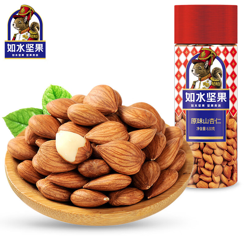 如水坚果果干休闲零食 如水山杏仁630g