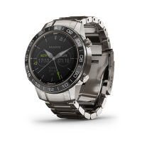 佳明 GARMIN MARQ-Aviator-飞行家 后掠翼设计磨砂钛金属表链智能户外GPS蓝宝石镜面时尚腕表