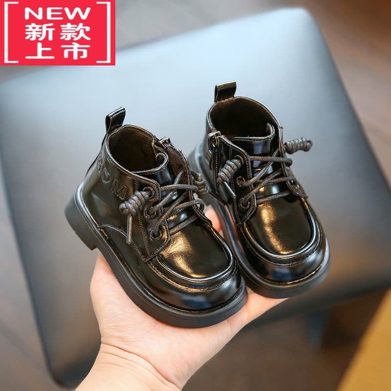 可莉允婴儿鞋子男宝宝短靴英伦风软底学步鞋女童靴子两岁男童鞋短靴图片