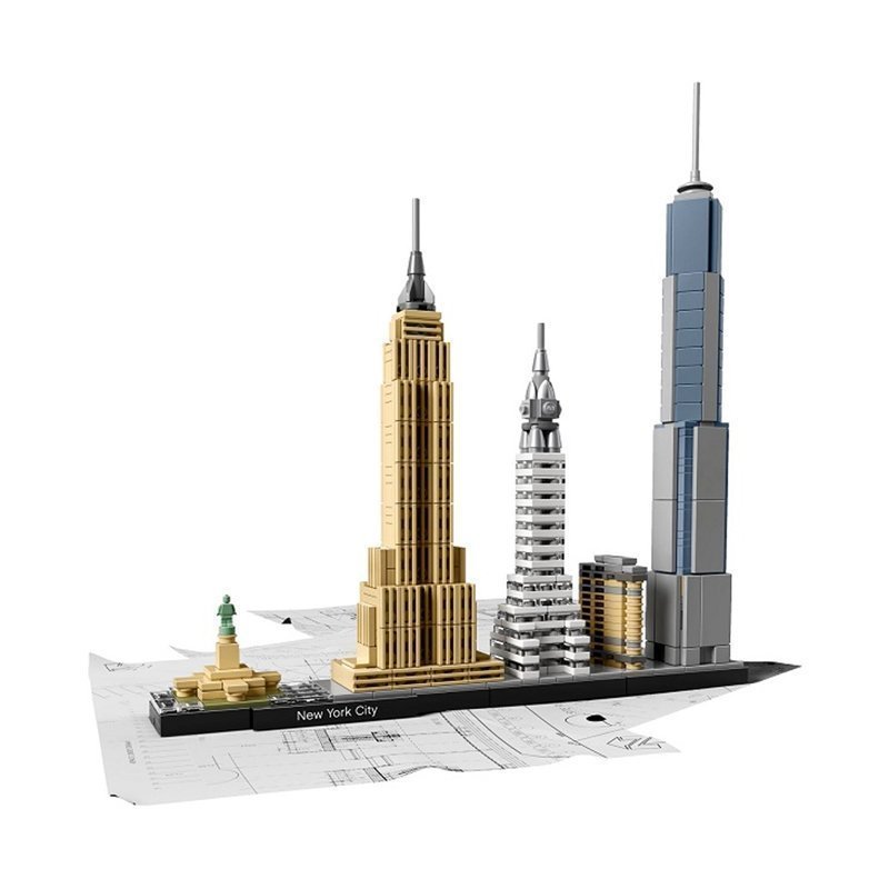 乐高(LEGO)建筑系列 纽约街景 21028 12岁以上 儿童积木拼装玩具塑料 200块以上