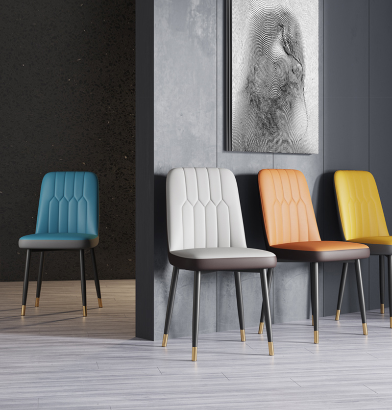 三金鑫 简约现代餐椅轻奢椅子家用靠背椅北欧餐桌椅休闲椅咖啡椅酒店凳子高清大图