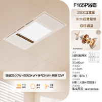 欧普照明F165P浴霸 C【升级款165P】双电机双档调温强弱暖可选 300*600