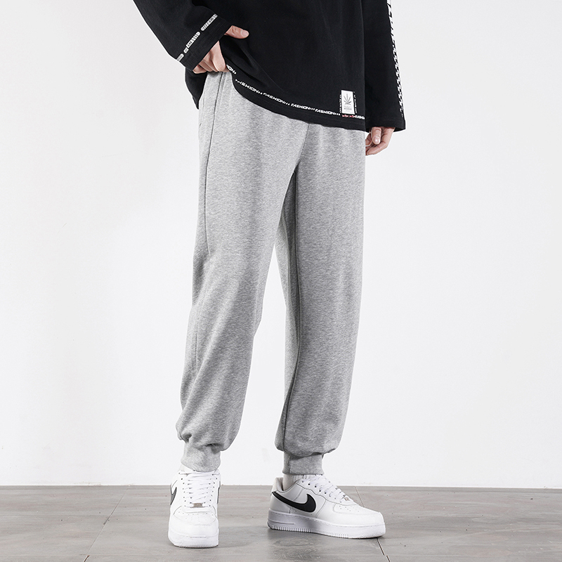 mgyr运动裤男生裤子宽松休闲春秋款灰色春季长裤篮球美式卫裤户外休闲