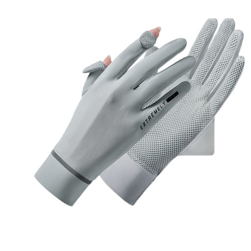 夏季凉感防晒手套户外运动旅行吸汗速干骑行手套透气运动防滑手套高清大图