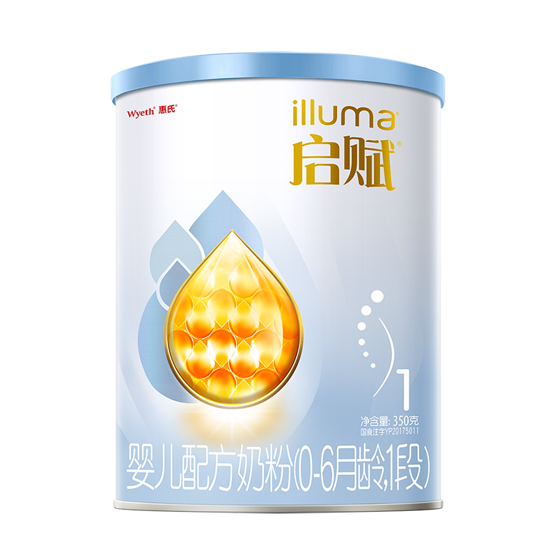 惠氏蓝钻1段350g*1罐婴幼儿奶粉HMO幼儿配方奶粉高清大图