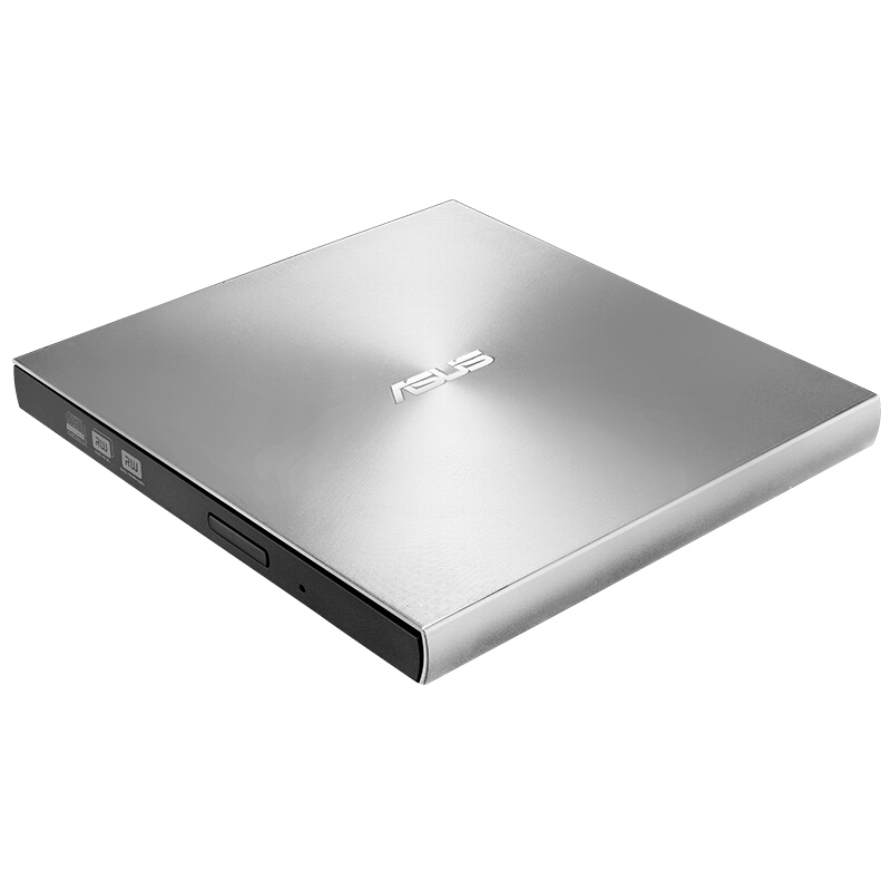 华硕(ASUS) 8倍速外置DVD刻录机移动光驱 USB/Type-C接口(兼容苹果系统/SDRW-08U9M-U)银色