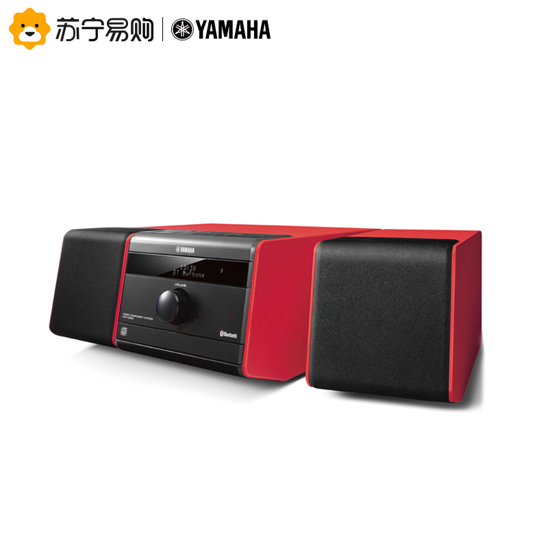 雅马哈(YAMAHA) MCR-B020 迷你音响 CD播放机音箱组合套装 蓝牙/USB/FM 红色