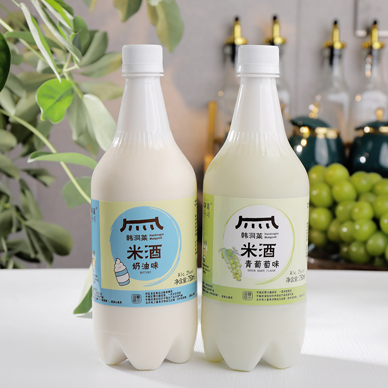 任选2瓶除奶油口味米酒(备注口味,不备注发果味 1瓶 750ml [正版]延边奶油米酒小木屋酸甜米酒玉米发酵延吉米酒韩式
