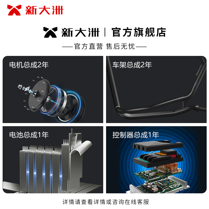 派乐/Palla电动车 GS1成人代步60V20Ah高颜值电动轻便摩托车 咖色