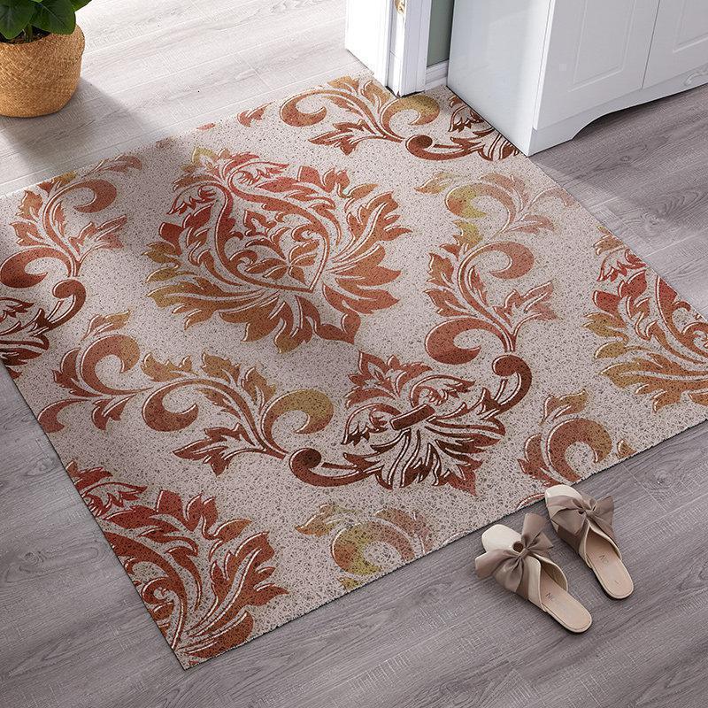 家柏饰(CORATED)欧式进地垫入户口过垫丝圈家用地毯脚垫大外蹭土定制 沐颜 80cm*120cm（可任意裁剪）