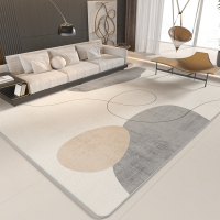 客厅地毯2024新款茶几毯现代轻奢床边毯子卧室大面积家用整铺地垫 140*200CM【环保无异味】 极简主义-弛聘