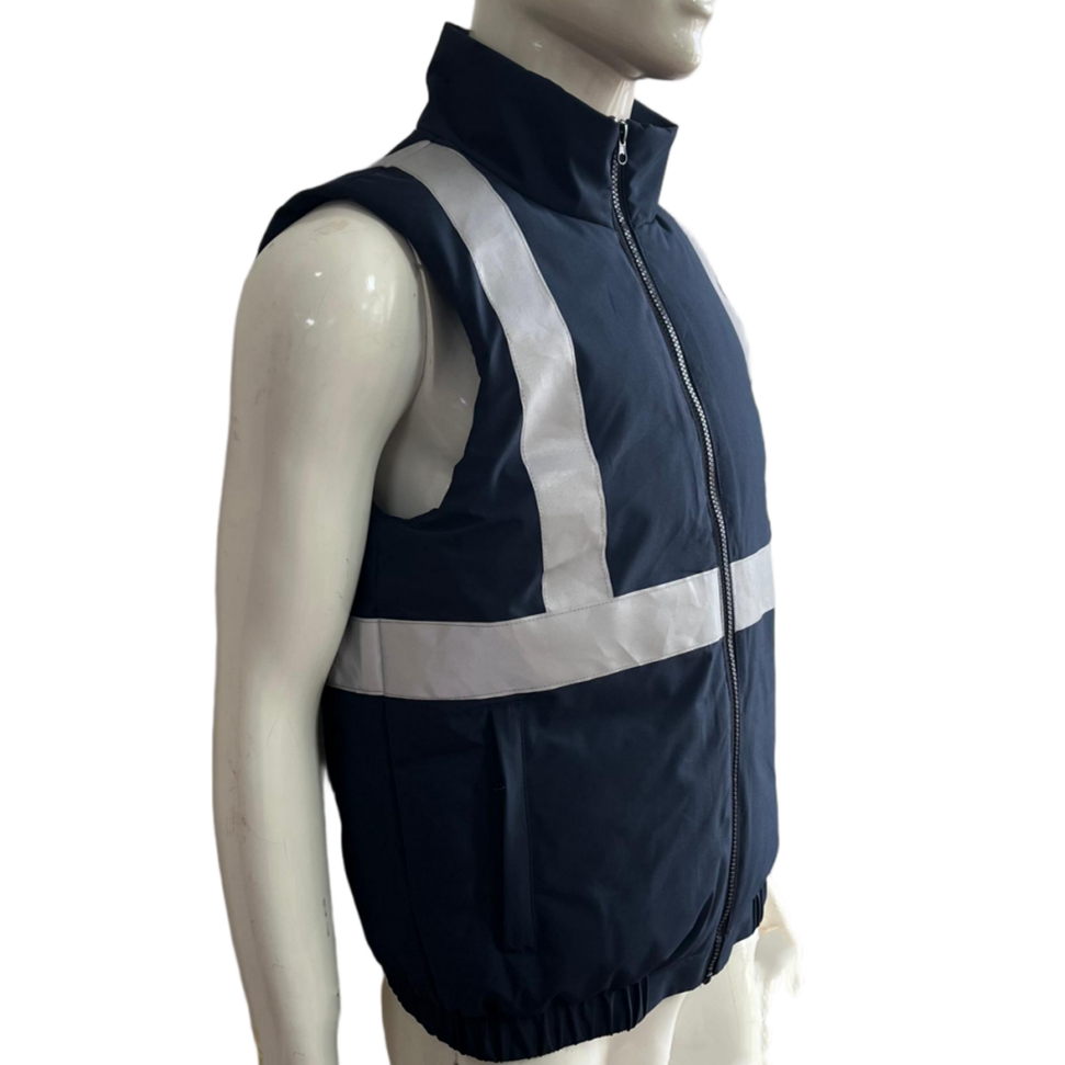 瀚乐邦 高可视性警示防护服羽绒马甲 175# 件高清大图
