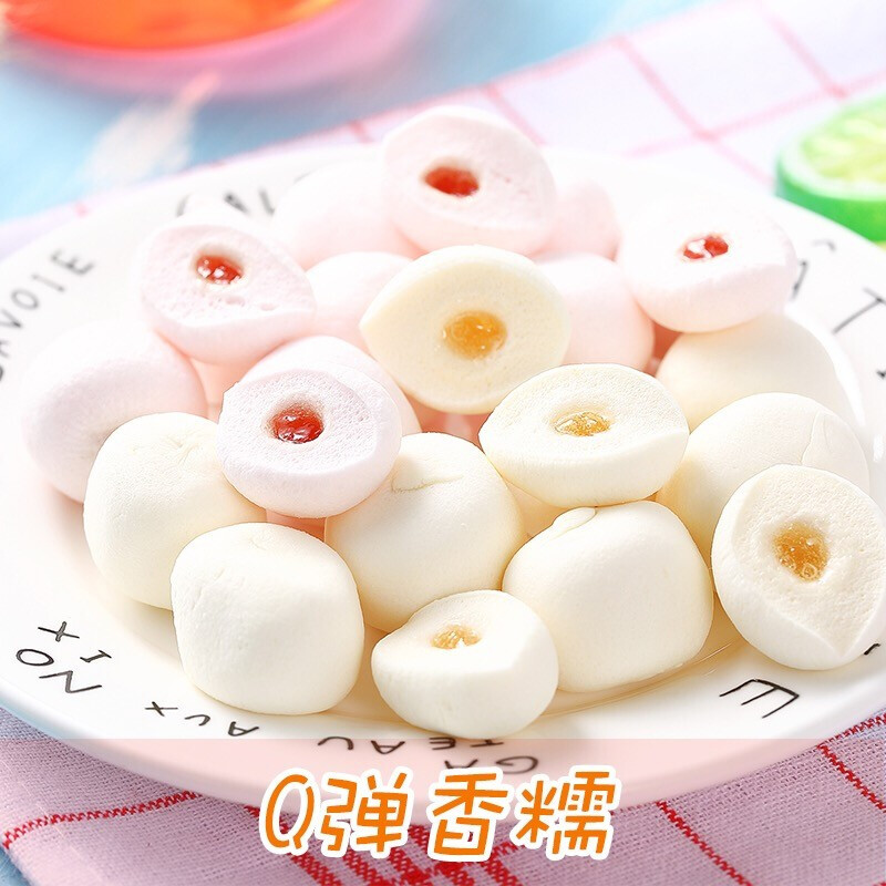 爱艺华抹茶夹心棉花糖90g