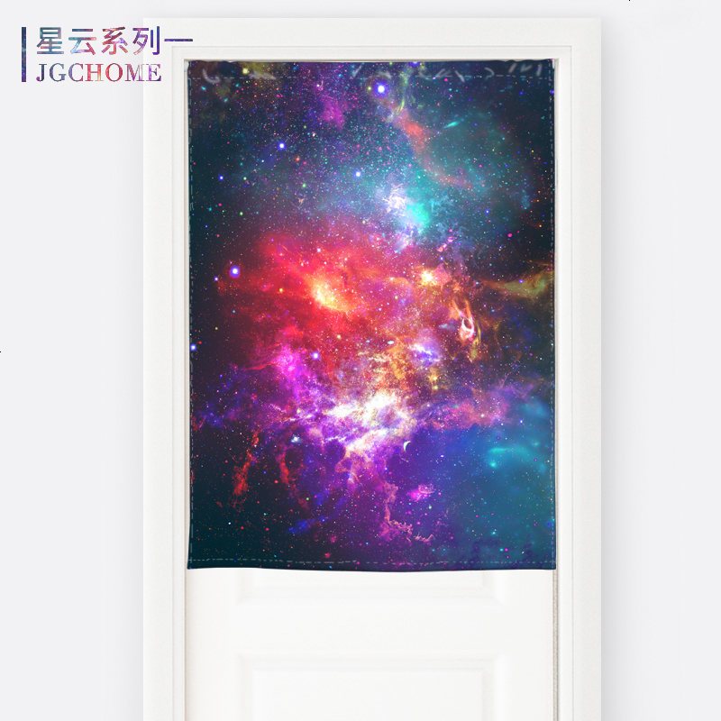 厨房帘布艺半帘田园棉麻半截卧室玄关隔断帘装饰简约现代风水帘