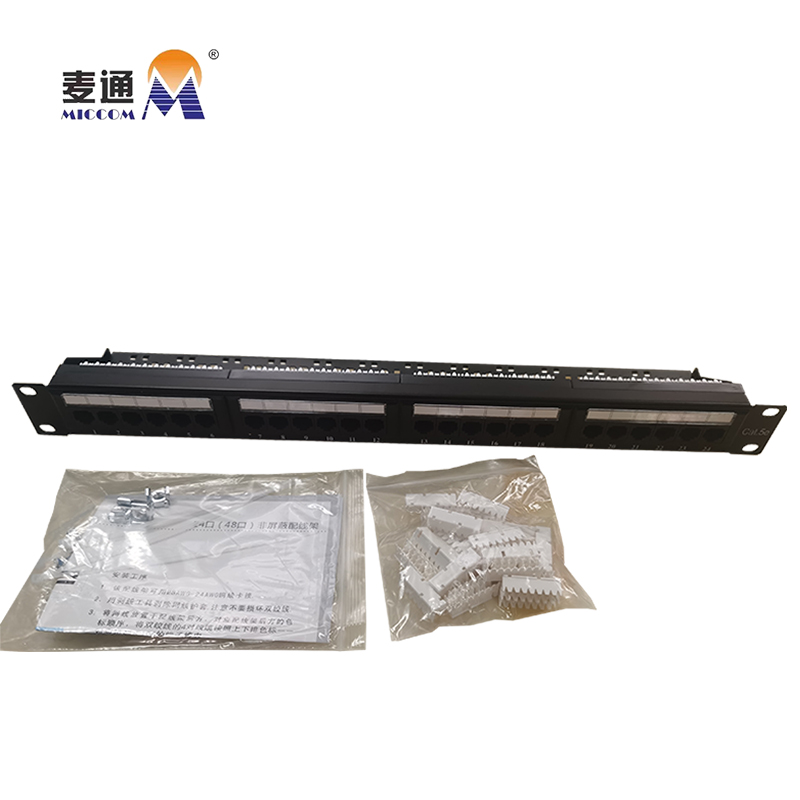 麦通超五类网络配线架 24口 /个高清大图