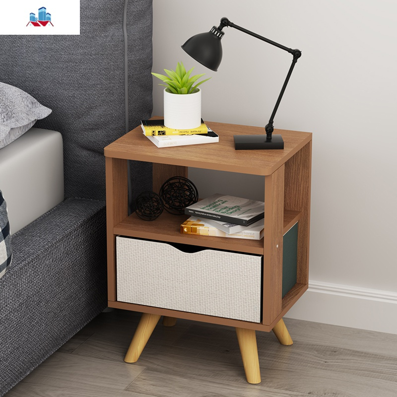 简约现代床头柜创意收纳小柜子储物柜卧室柜组装边柜子泰空仓