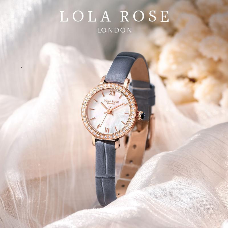 Lola Rose小金表 手表女简约气质皮带母贝表盘22mm