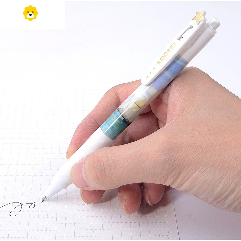 喻娄kookei中性笔is日系黑笔按动考试刷题05学生用斑马限定同款jj15
