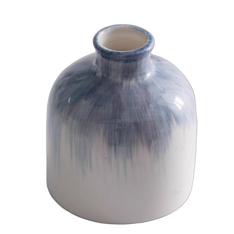 茹洋 手绘蓝色简约ins风陶瓷谷云.款小(蓝墨) 个