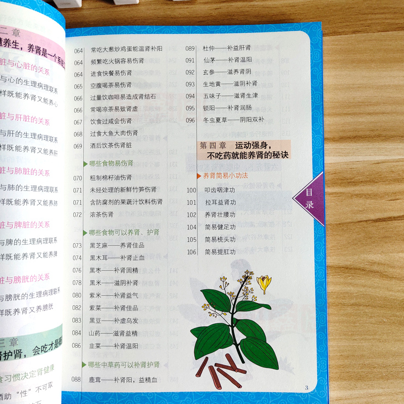 [醉染正版]正版 养好肾 齿固发黑腰腿不老彩色插图护肾实用保健书食疗运动按摩刮痧拔罐针灸中医养生就要养五脏家庭保健养身书高清大图