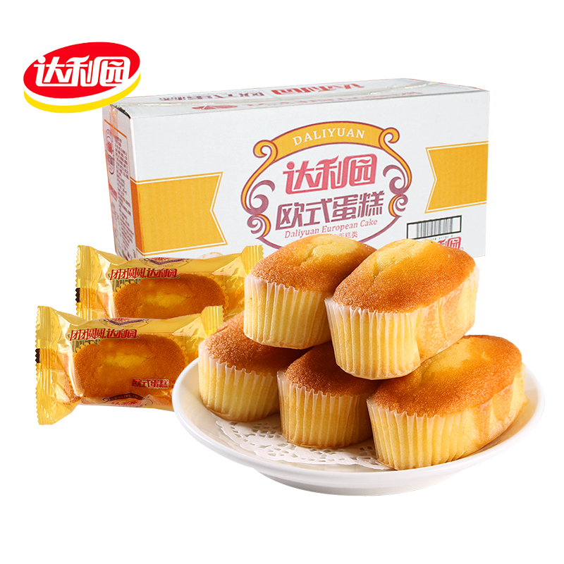 达利园欧式蛋糕香橙味鸡蛋休闲早餐糕点散装称重参数
